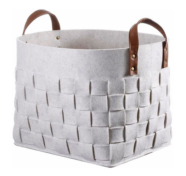 Decorative Felt Basket | These 16 Target Home Decor Finds Will Transform Your Space This Fall, Find Them Here: https://youresopretty.com/target-home-decor/