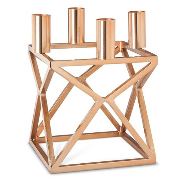 Copper Candelabra | These 16 Target Home Decor Finds Will Transform Your Space This Fall, Find Them Here: https://youresopretty.com/target-home-decor/