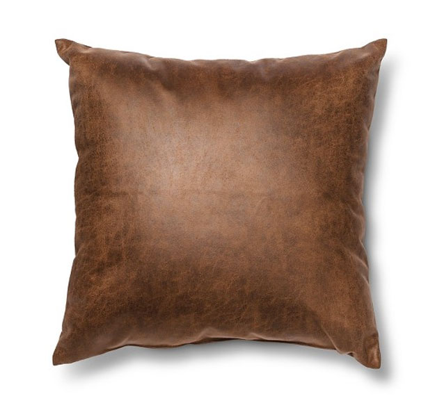 Faux Leather Throw Pillow | These 16 Target Home Decor Finds Will Transform Your Space This Fall, Find Them Here: https://youresopretty.com/target-home-decor/