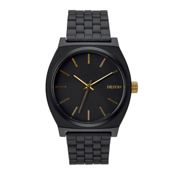 Matte Black Nixon Time Teller Watch | Gifts to Get The Men In Your Life found at https://youresopretty.com/gifts-for-men-2015/