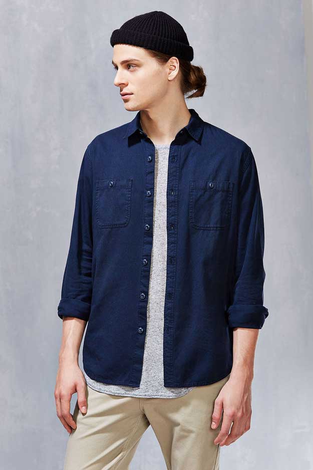 All-Son Button Down Shirt | 100 Gifts for Men Under $50, check it out at https://youresopretty.com/100-gifts-for-men-under-50/