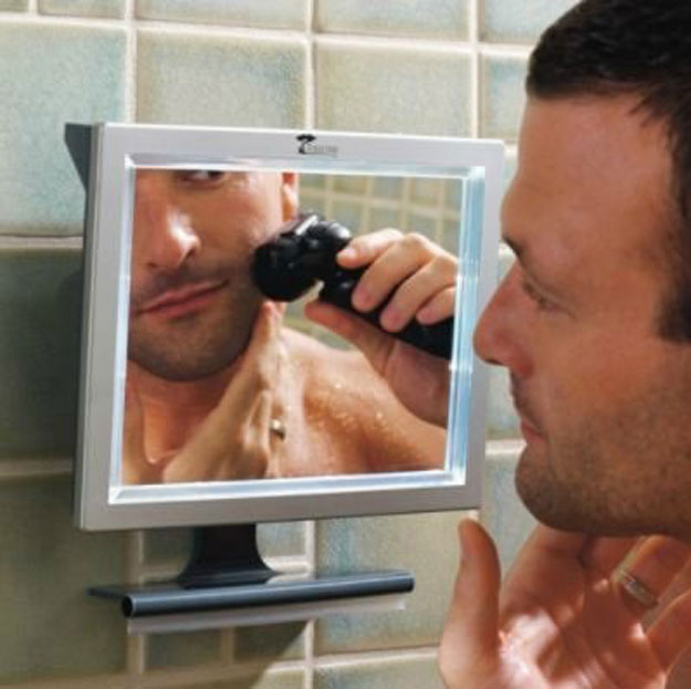 LED Fogless Shower Mirror | 100 Gifts for Men Under $50, check it out at https://youresopretty.com/100-gifts-for-men-under-50/