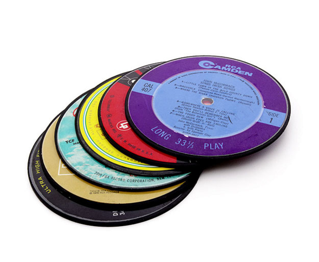 Record Coasters | 100 Gifts for Men Under $50, check it out at https://youresopretty.com/100-gifts-for-men-under-50/