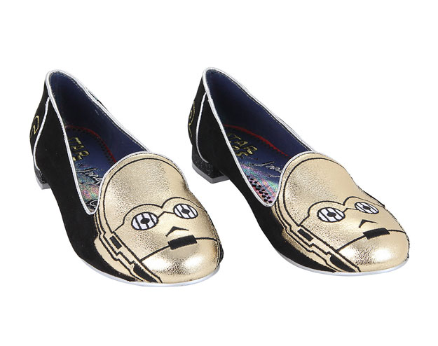 C3PO Flats | Fashion Finds Every Star Wars Lover Needs at https://youresopretty.com/star-wars-fashion-finds/
