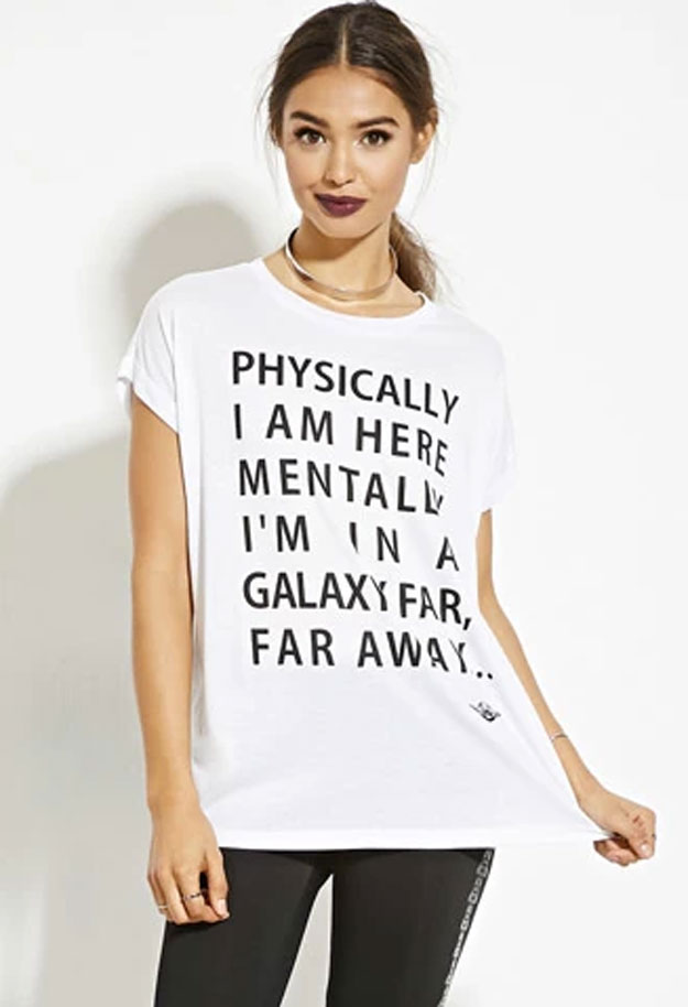Galaxy Far Away Tee | Fashion Finds Every Star Wars Lover Needs at https://youresopretty.com/star-wars-fashion-finds/