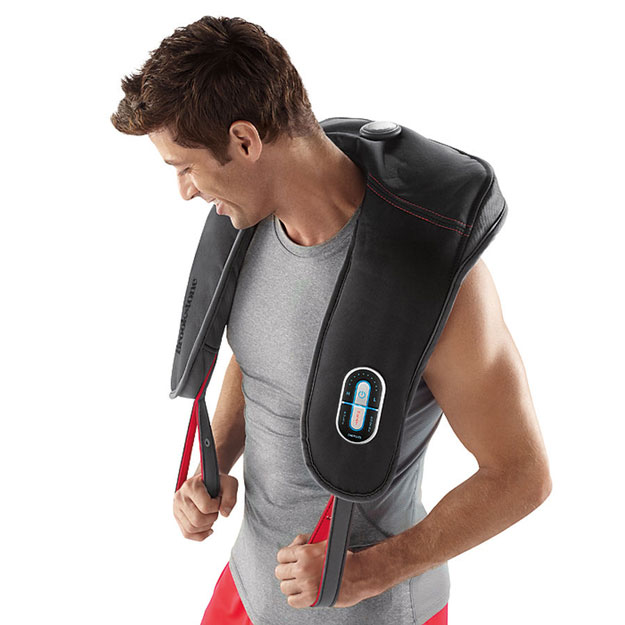 Neck & Shoulder Sports Massager from Brookstone | 12 Valentine’s Day Gifts For Him Under $100, check it out at https://youresopretty.com/valentines-day-gifts-for-him/