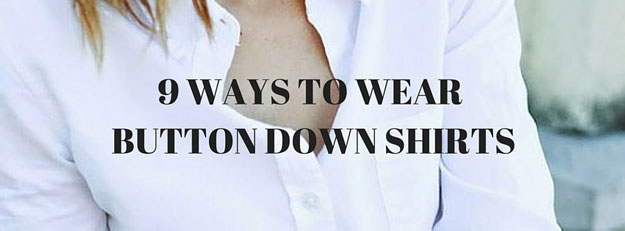 9 Ways to Wear Button Down Shirts, check it out at https://youresopretty.com/white-button-down-shirt-cute-outfits/