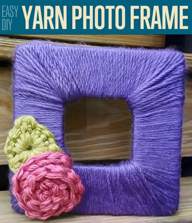 Yarn Photo Frame | DIY Photo Booth Props Add Extra Fun On Your Wedding Day