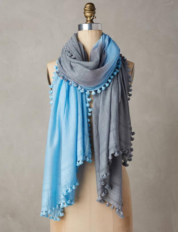 Tie-Dyed Summer Scarves | 15 Summer Scarves To Wear In An Air-Conditioned Office