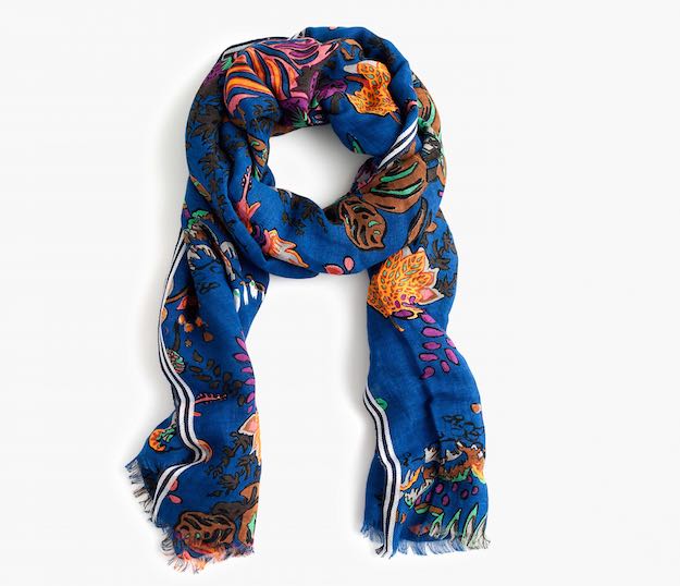 Tropical Summer Scarves | 15 Summer Scarves To Wear In An Air-Conditioned Office