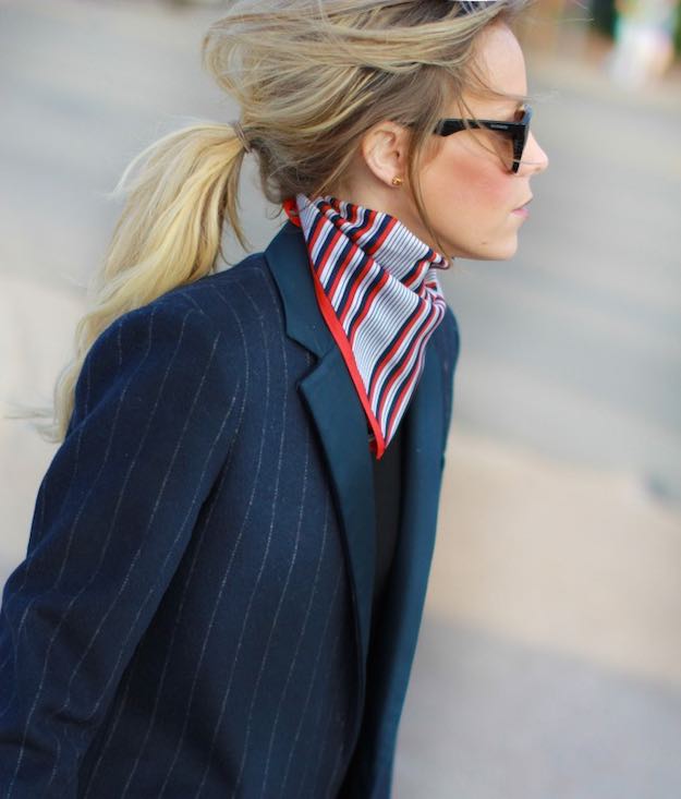 Striped Summer Scarves | 15 Summer Scarves To Wear In An Air-Conditioned Office