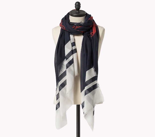 Nautical Summer Scarves | 15 Summer Scarves To Wear In An Air-Conditioned Office