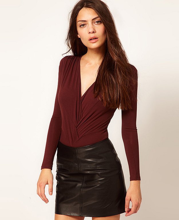 basic v-neck bodysuit | Stand Out and Flaunt Your Curves with These 9 Fabulous Bodysuits