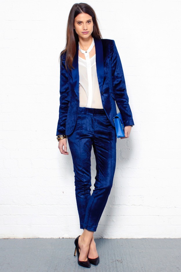 Suit | How to Wear Velvet to Work This Winter