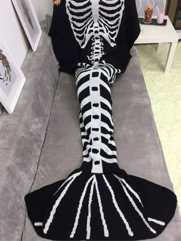 Skeleton | Cutest Mermaid Blanket Designs To Make You Comfy