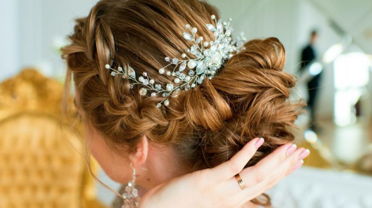 Wedding hairstyle close-up | Bow Braided Hairstyle | Wedding Updos | Featured