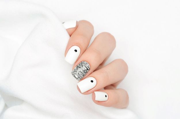 Check out 22 Stunning White Nail Designs Appropriate for Work at https://cuteoutfits.com/white-nail-designs/