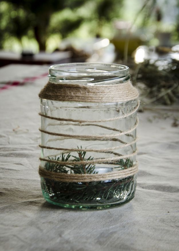 Check out DIY Shabby Chic Striped Mason Jar That Will Add a Classy Touch to Your Room at https://cuteoutfits.com/diy-mason-jar/