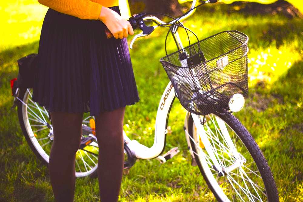 Female Woman Cyclist Bicycle | | 180 Cute Outfits for Every Season, Mood, Texture & Hue