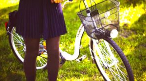 Female Woman Cyclist Bicycle | 13 Cute College Outfit Ideas To Make You Stand Out In School | Featured