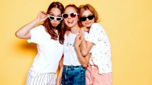 Three Young Girls Having Fun | 15 Cute Shirts For Teens To Make Them Stand Out In School | Featured