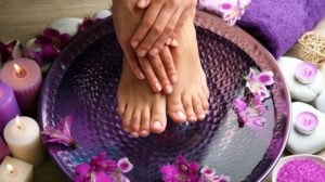 Female feet at spa pedicure procedure | Things You Need To Give Yourself A Nail Spa At Home | At home manicure | how to do manicure and pedicure at home