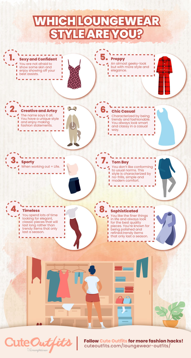 infographic | 10 Cozy and Cute Loungewear Outfits You Can Work From Home In