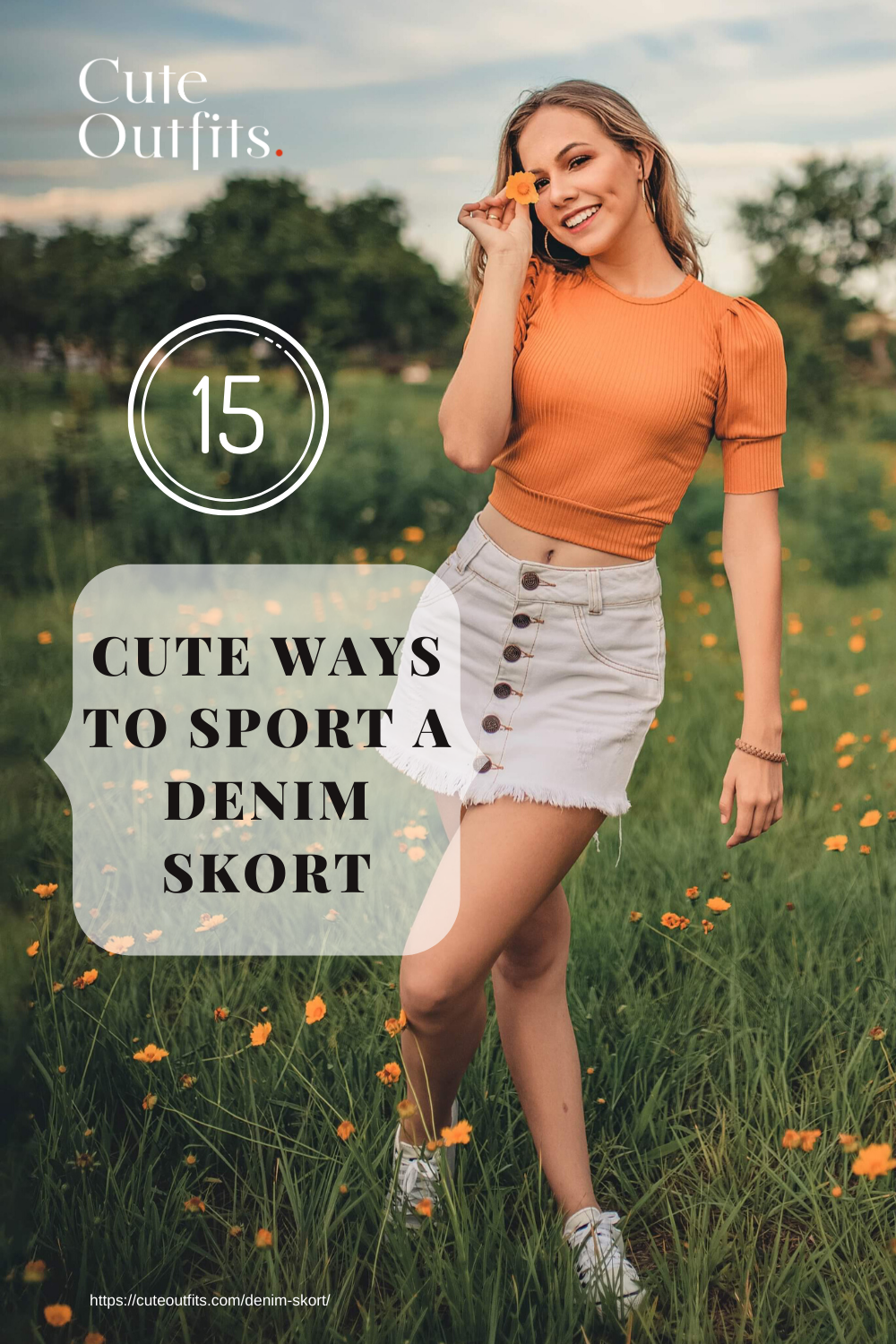 placard | 15Cute Ways To Sport A Denim Skort
