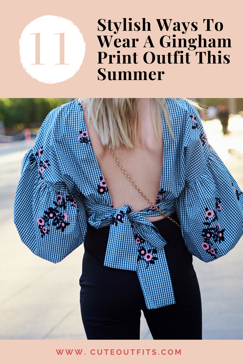 placard | 11 Stylish Ways To Wear A Gingham Print Outfit This Summer