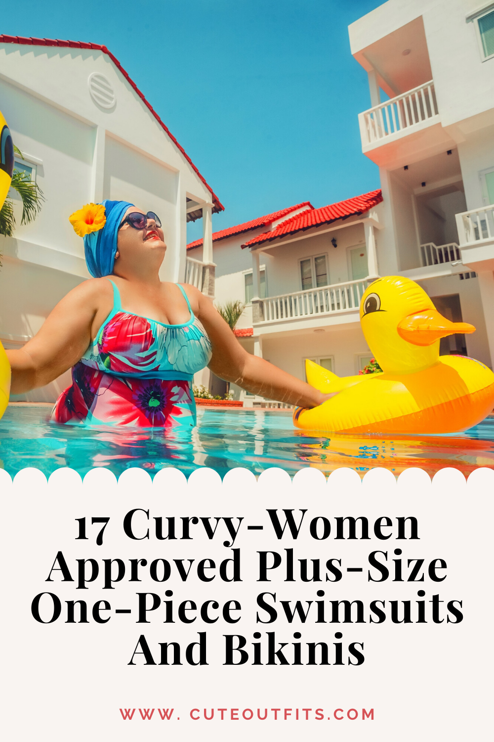 placard | 17 Curvy-Women Approved Plus Size One Piece Swimsuits And Bikinis