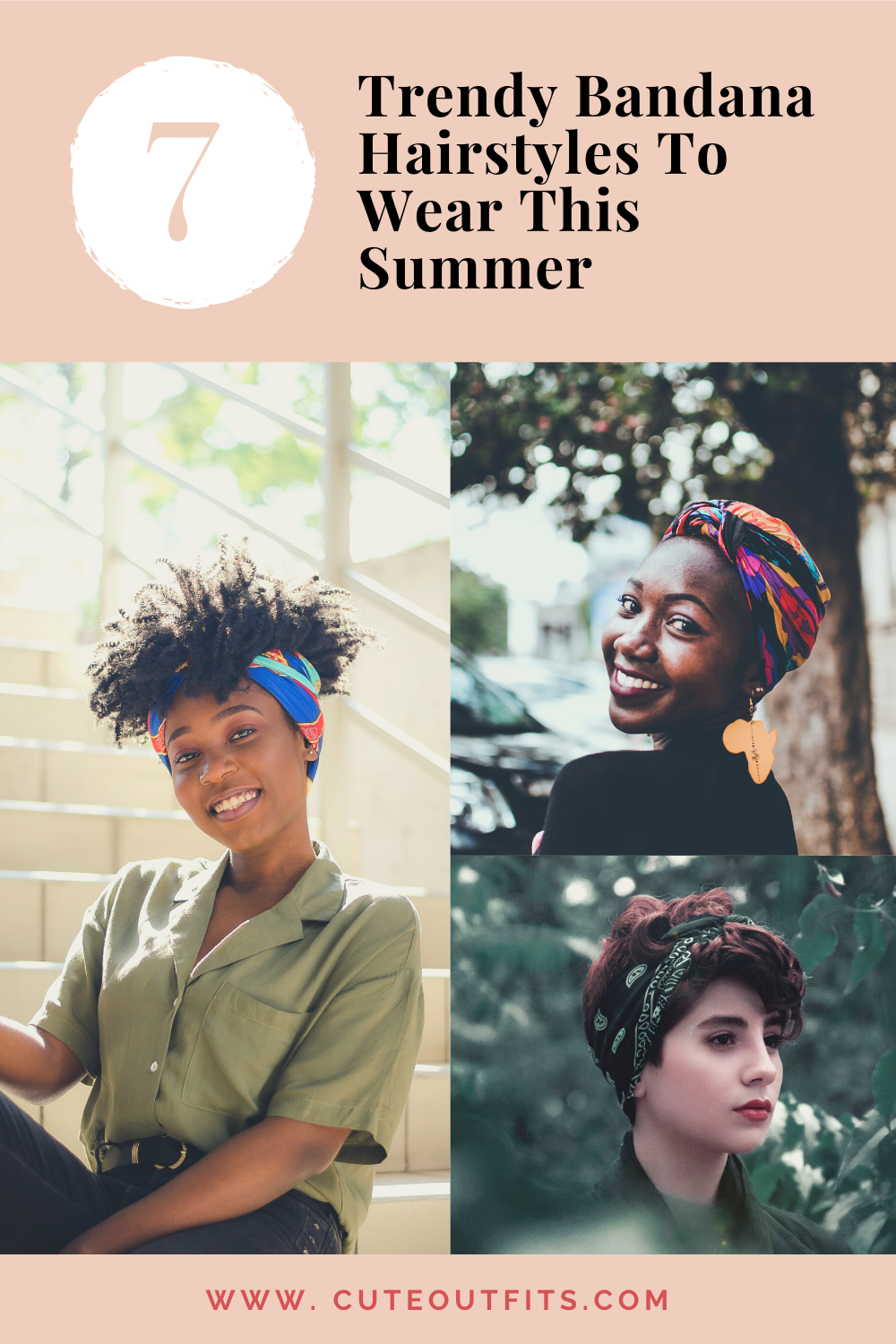 placard | 7 Trendy Bandana Hairstyles To Wear This Summer [For All Ages]