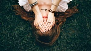 upside down photo of a woman | Fall Hair Color Ideas You Should Try Next | Featured